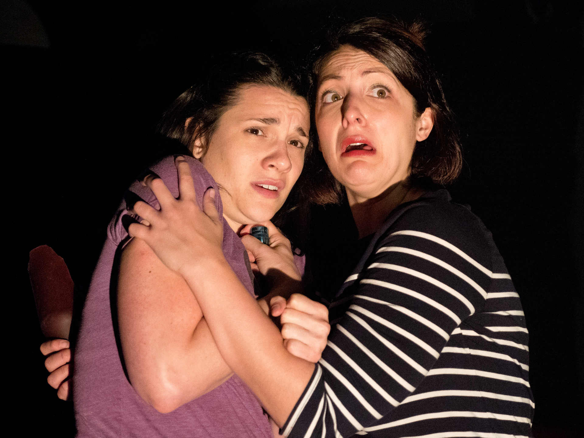 Kathryn Acosta (Lily) and Krista D'Agostino (Violet). Photo by Clark Bender.